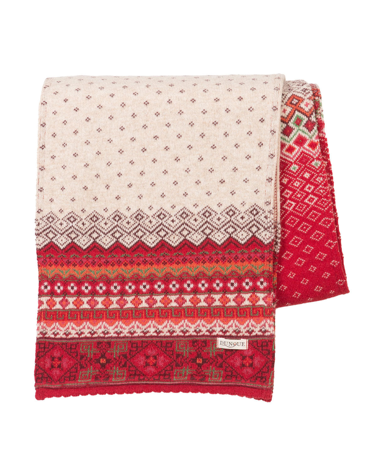 Dunque Jacquard-Schal Wolle Bio Baumwolle