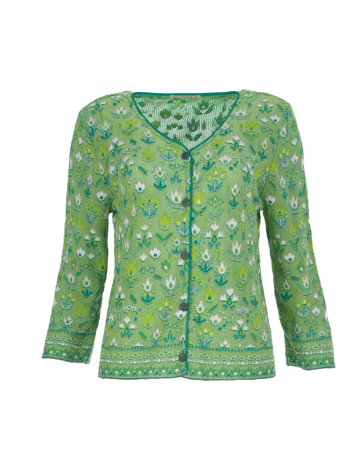 Dunque Schweikardt Moden Sommer Jacquard-Jacke Ajour Bio Baumwolle