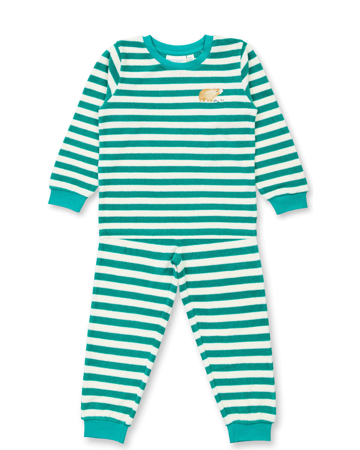 Sense Organics Kinder Frottee Schlafanzug Ringel Bio Baumwolle