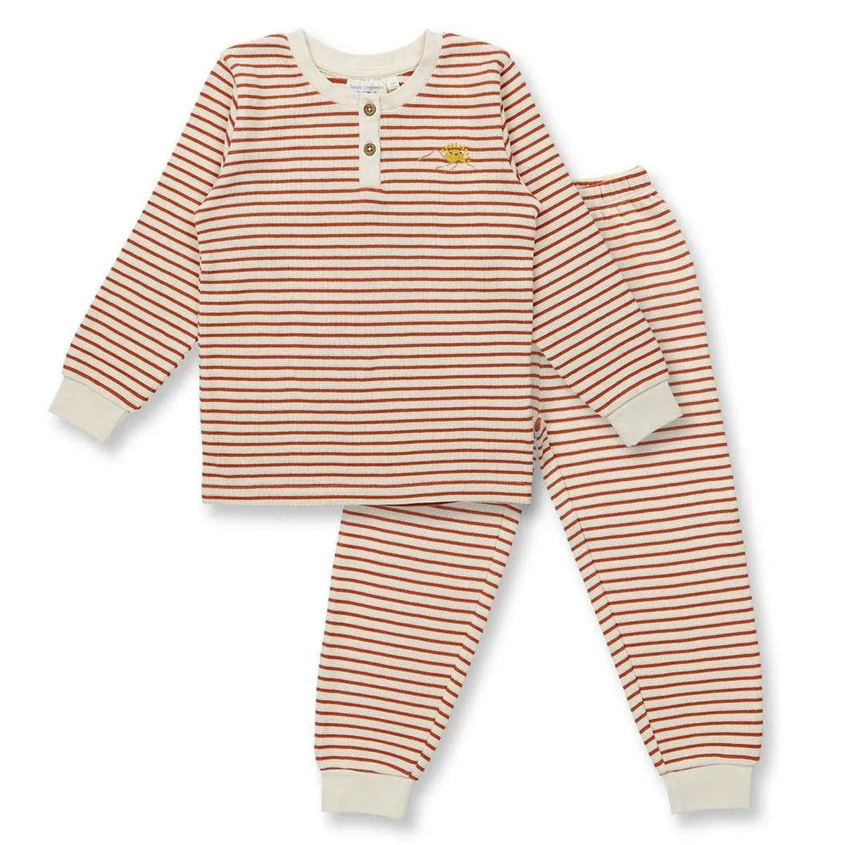 Sense Organics Kinder Schlafanzug Waffel-Jersey Bio Baumwolle