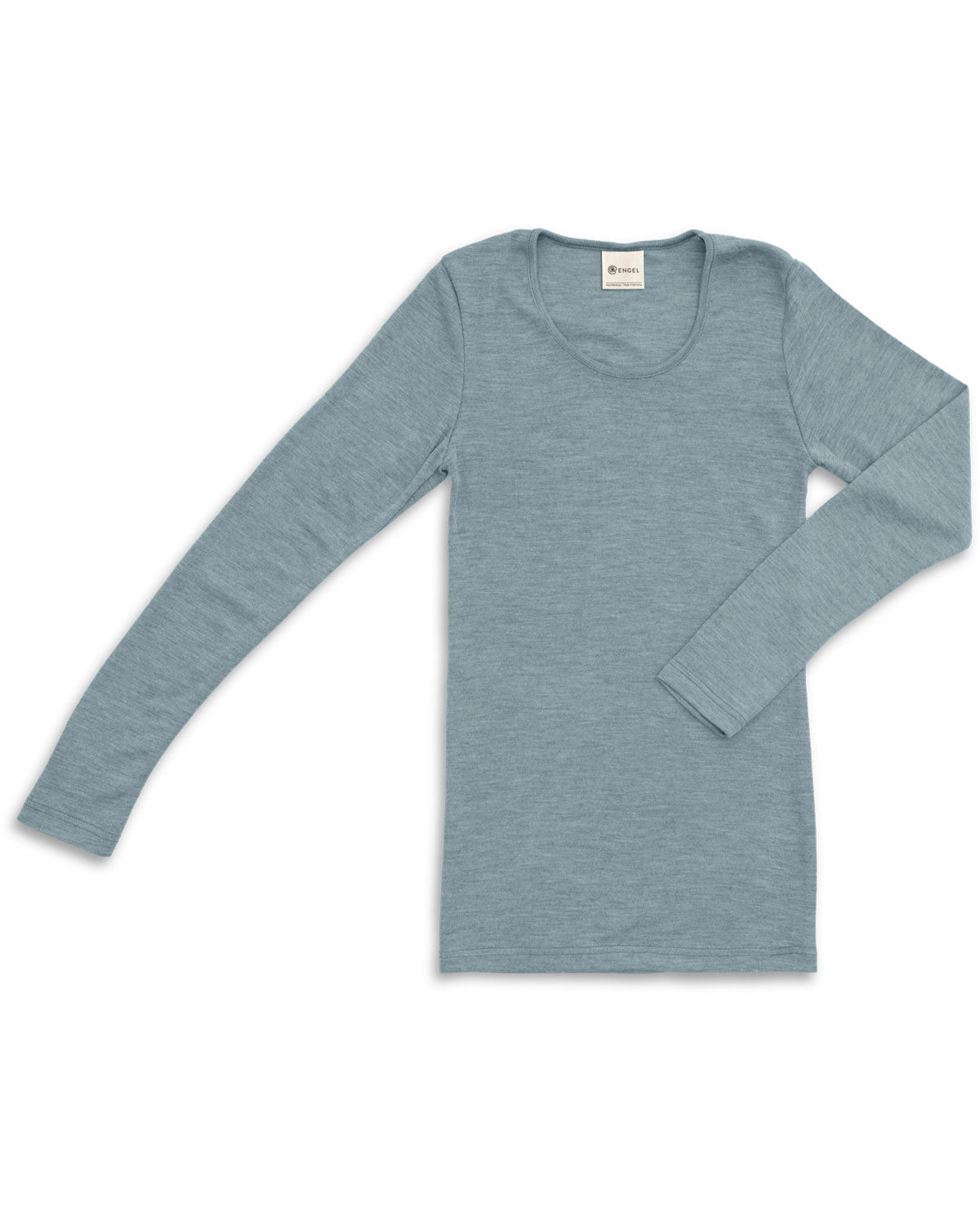Engel Natur Damen-Shirt Langarm Wolle Seide