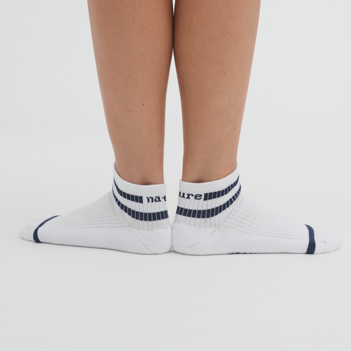 Unisex Hohe Sneaker Socken Bio Baumwolle Polyamid Elasthan 2er Pack