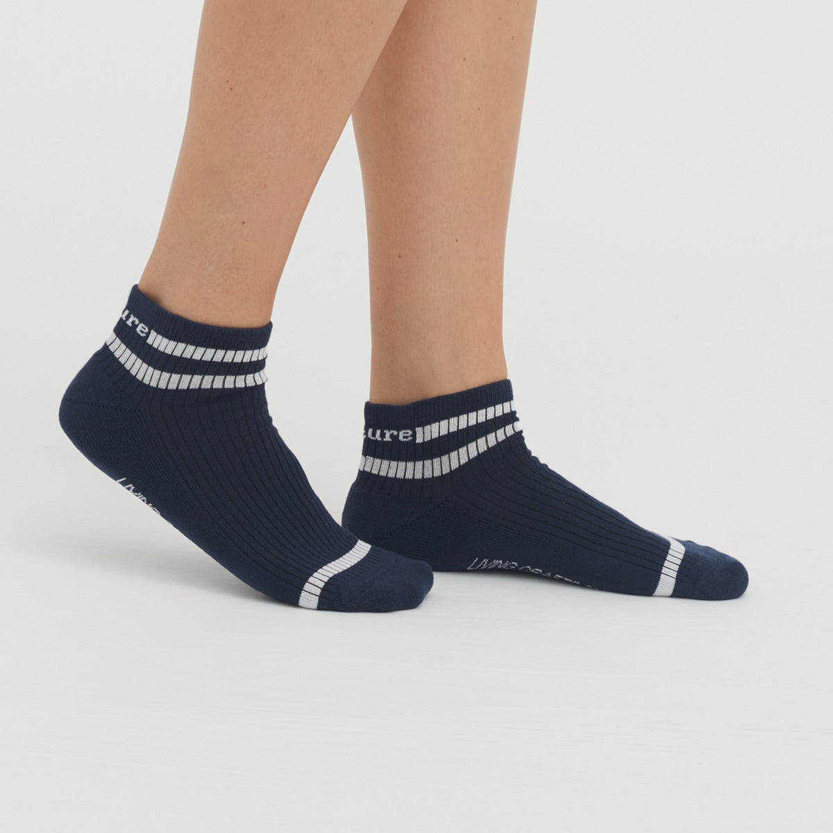 Unisex Hohe Sneaker Socken Bio Baumwolle Polyamid Elasthan 2er Pack