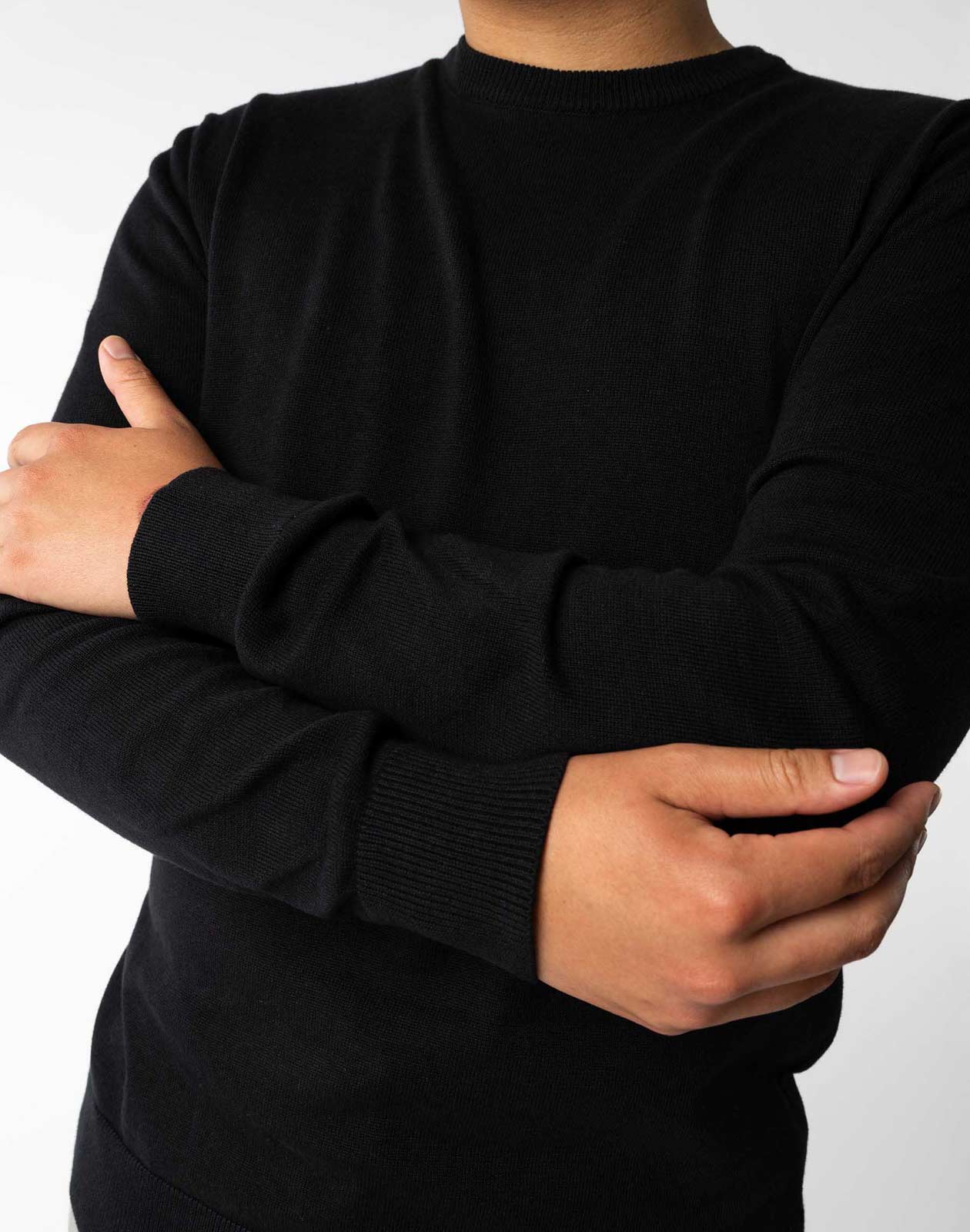 Mela Herren Bio Baumwolle Feinstrick Pullover Vegan