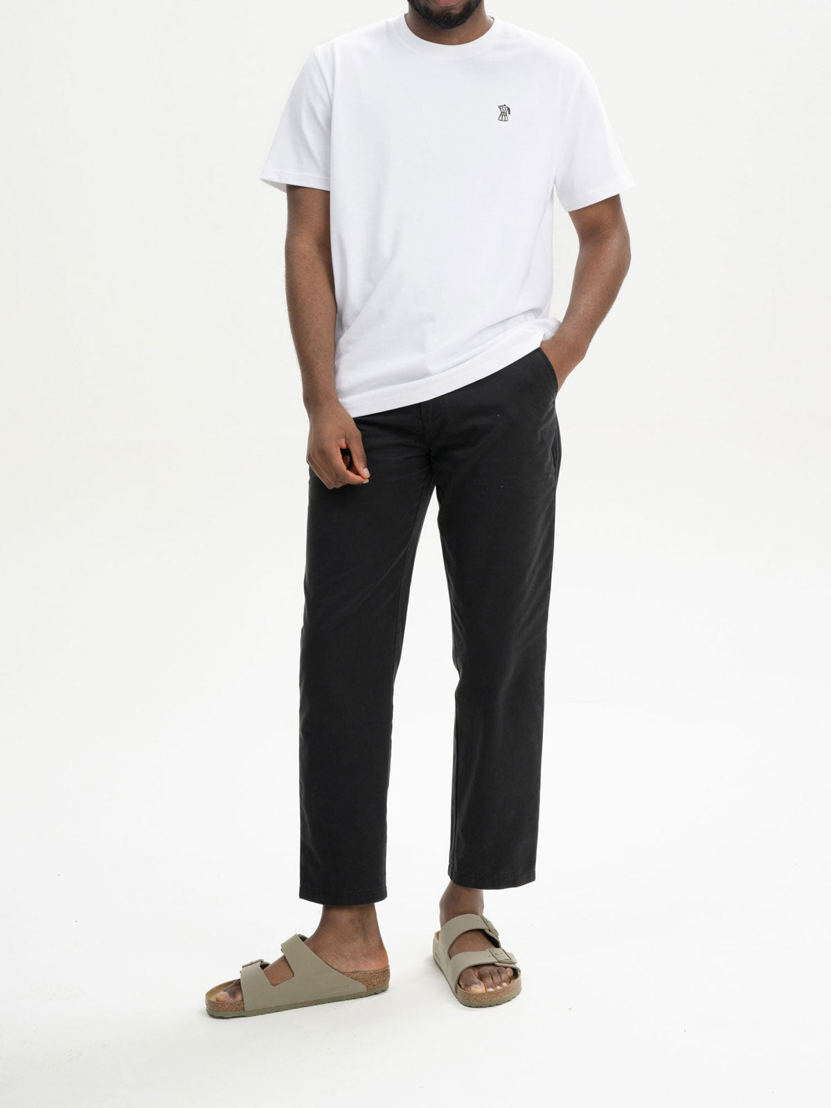 Mela Herren T-Shirt Baumwolle Bio Stickerei