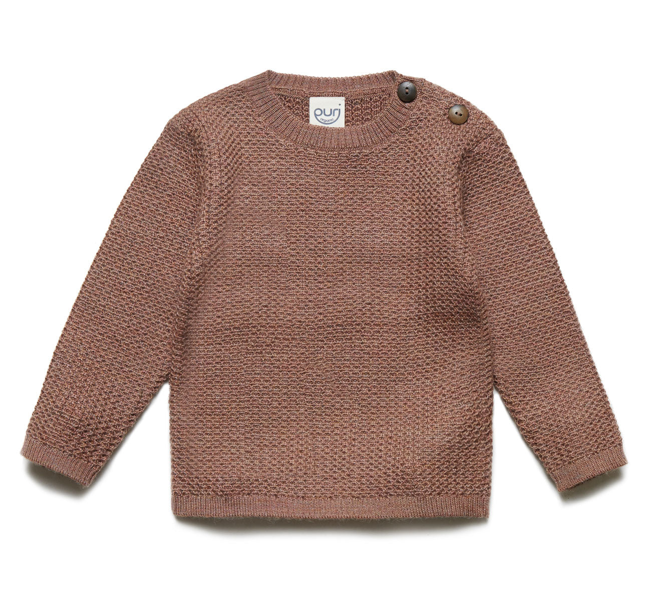 Puri Organic Kleinkinder Pullover Struktur Merinowolle