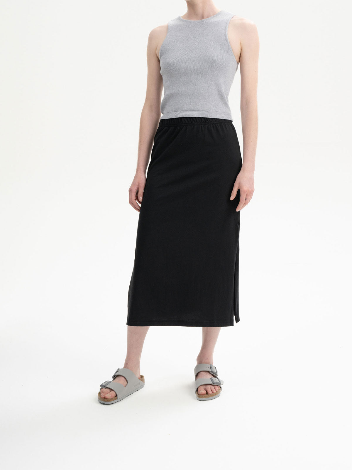 Mela Damen Bio Baumwolle Midi Rock