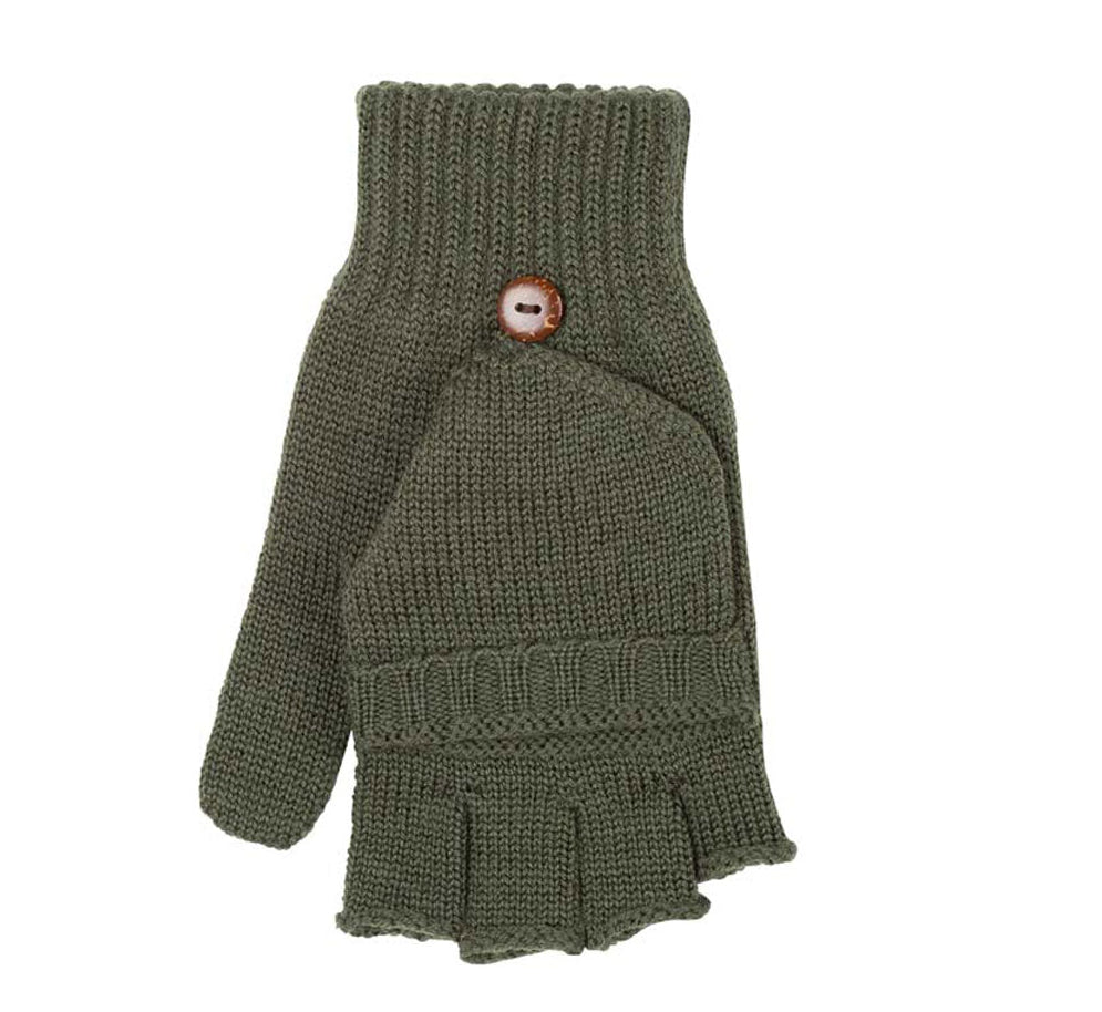 Erwachsene Halbfinger Handschuhe Schurwolle