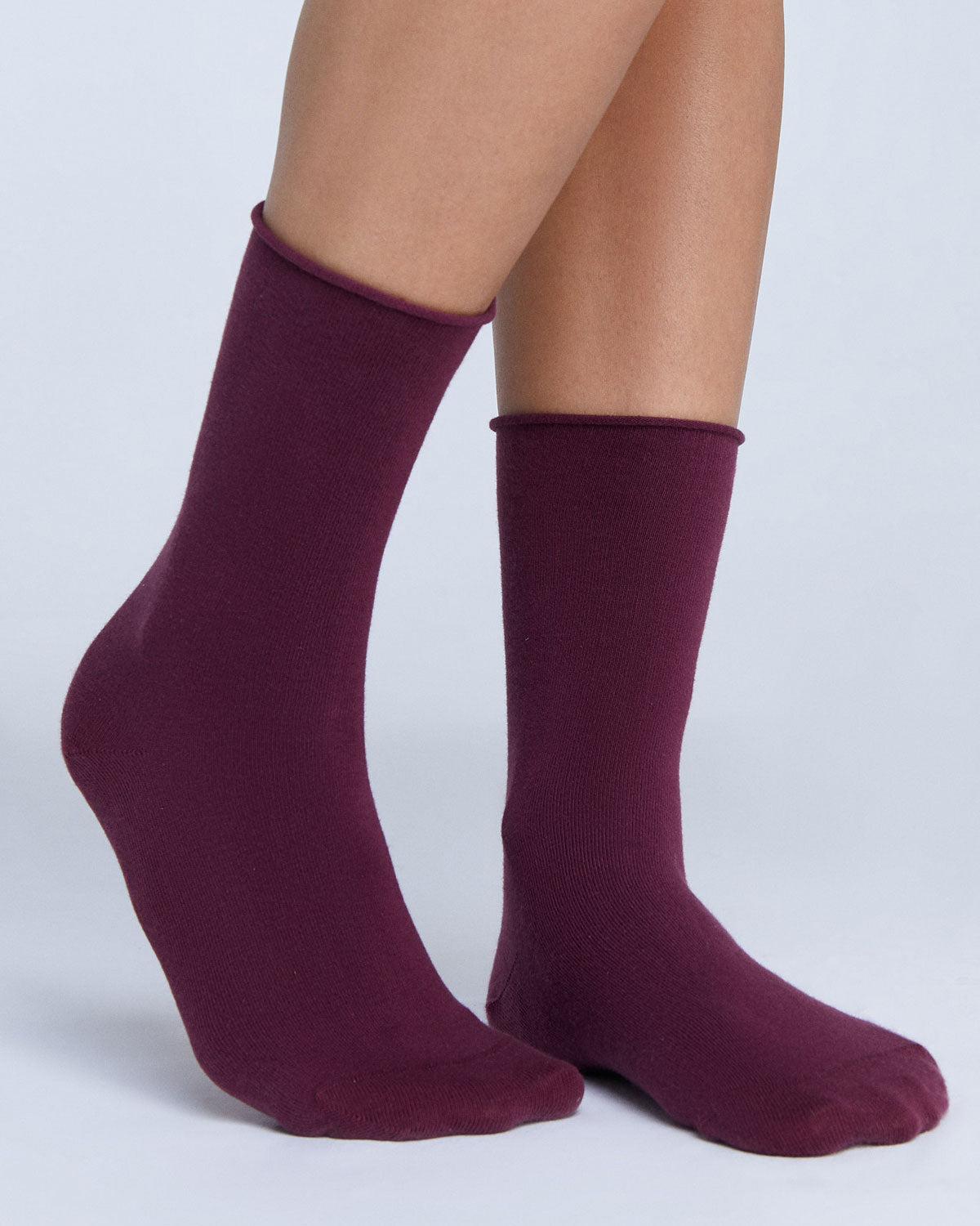 Unisex Socken mit Rollrand Bio Baumwolle Elasthan