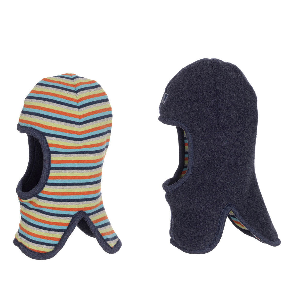 Pickapooh Sturmhaube Wende-Schlupfmütze kbT Wolle Bio Baumwolle