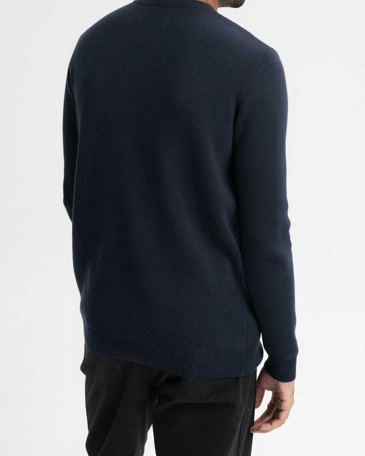 Mela Herren Jacquard Strickpullover Bio Baumwolle