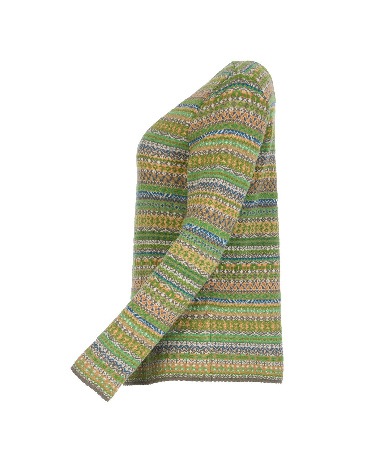 Dunque Jacquard Pullover Schurwolle Bio Baumwolle