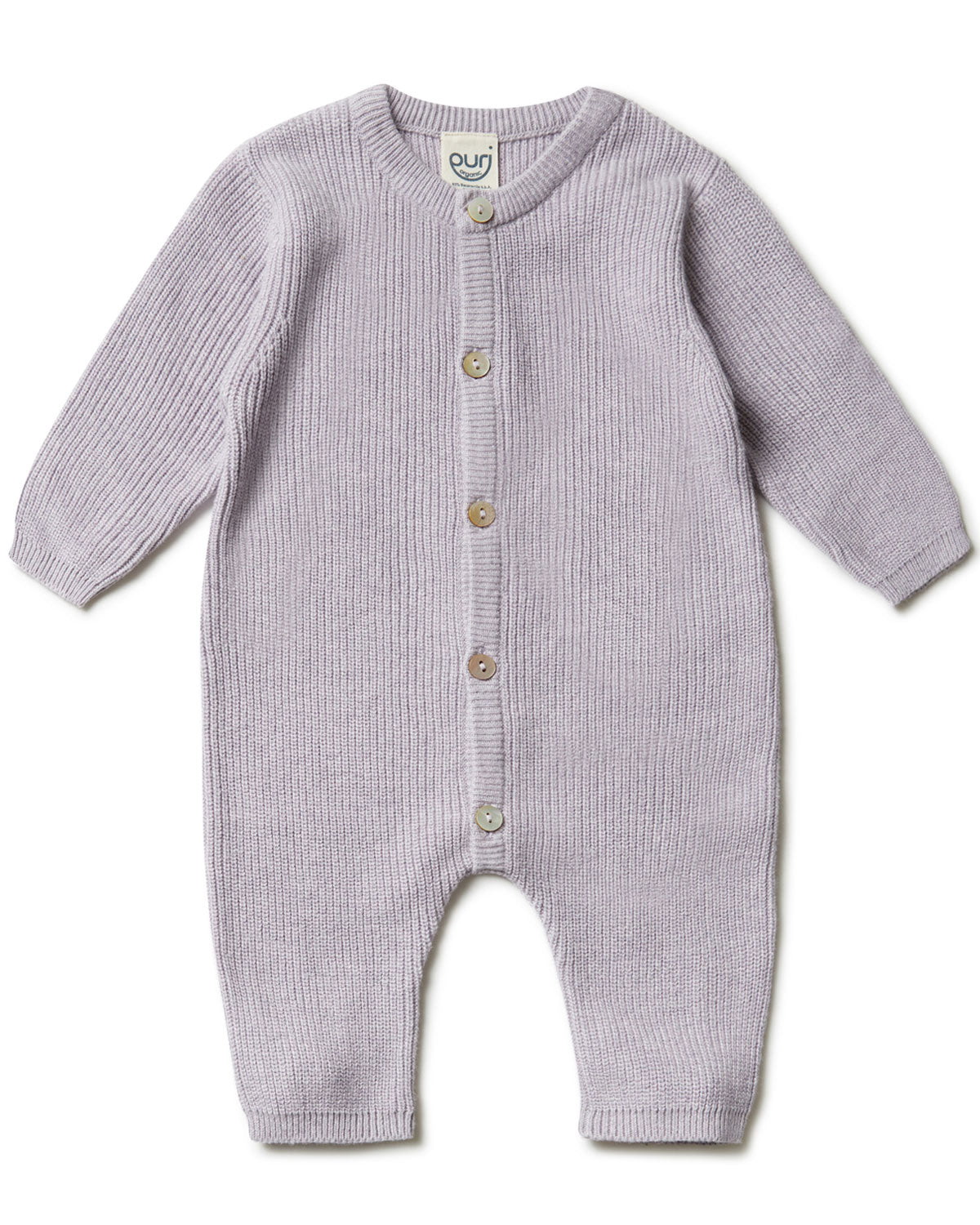 Puri Organic Baby Overall Perlfangstrick Bio Baumwolle Seide