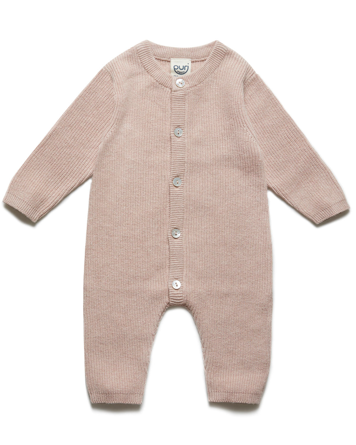 Puri Organic Baby Overall Perlfangstrick Bio Baumwolle Seide