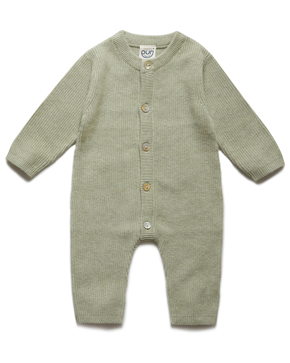 Puri Organic Baby Overall Perlfangstrick Bio Baumwolle Seide