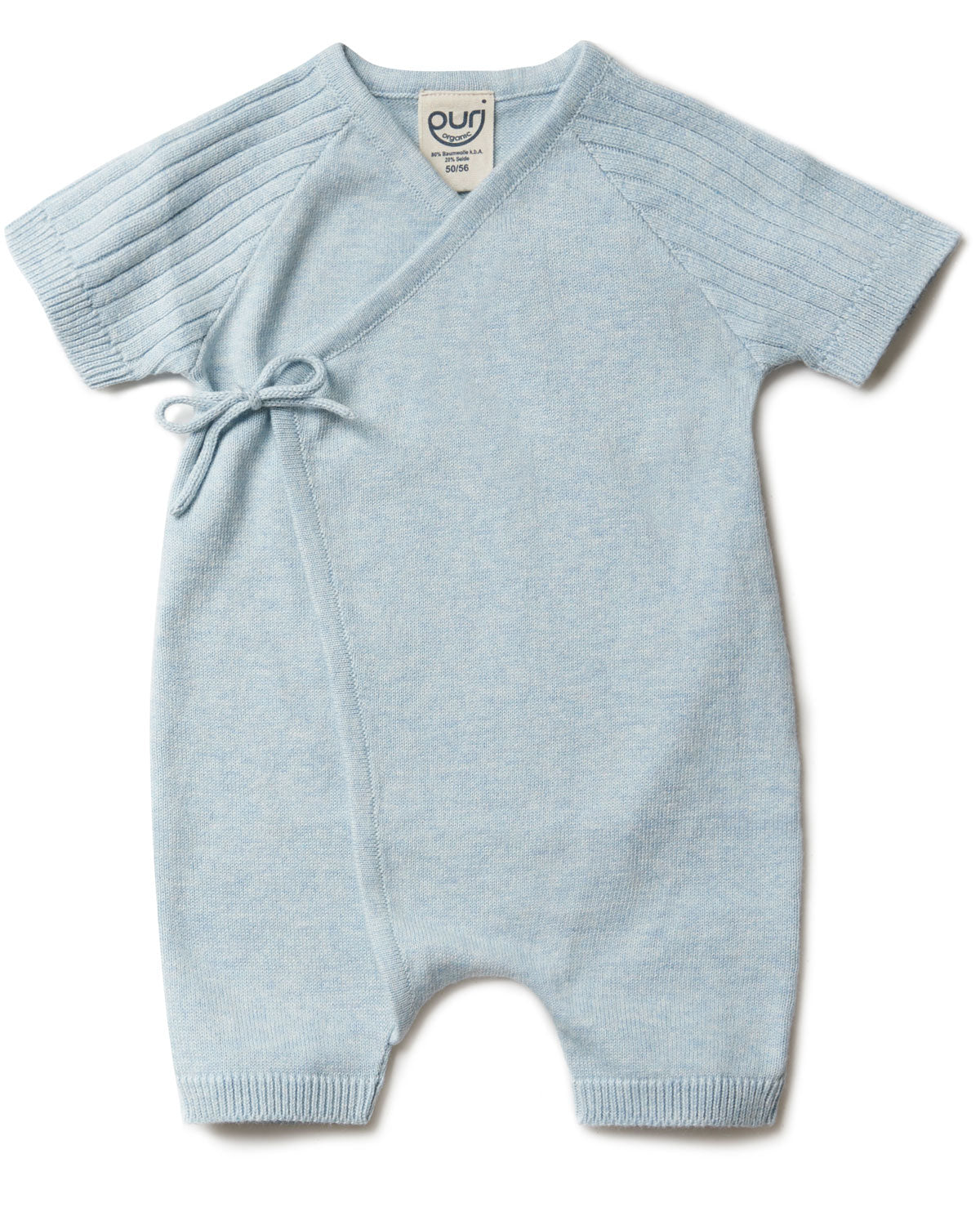 Puri Baby Overall kurze Beine Bio Baumwolle Seide