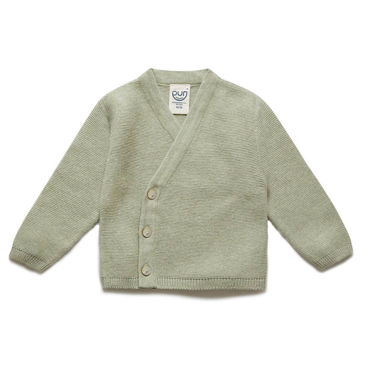 Puri Organic Baby Kimono Krausstrick Bio Baumwolle Seide