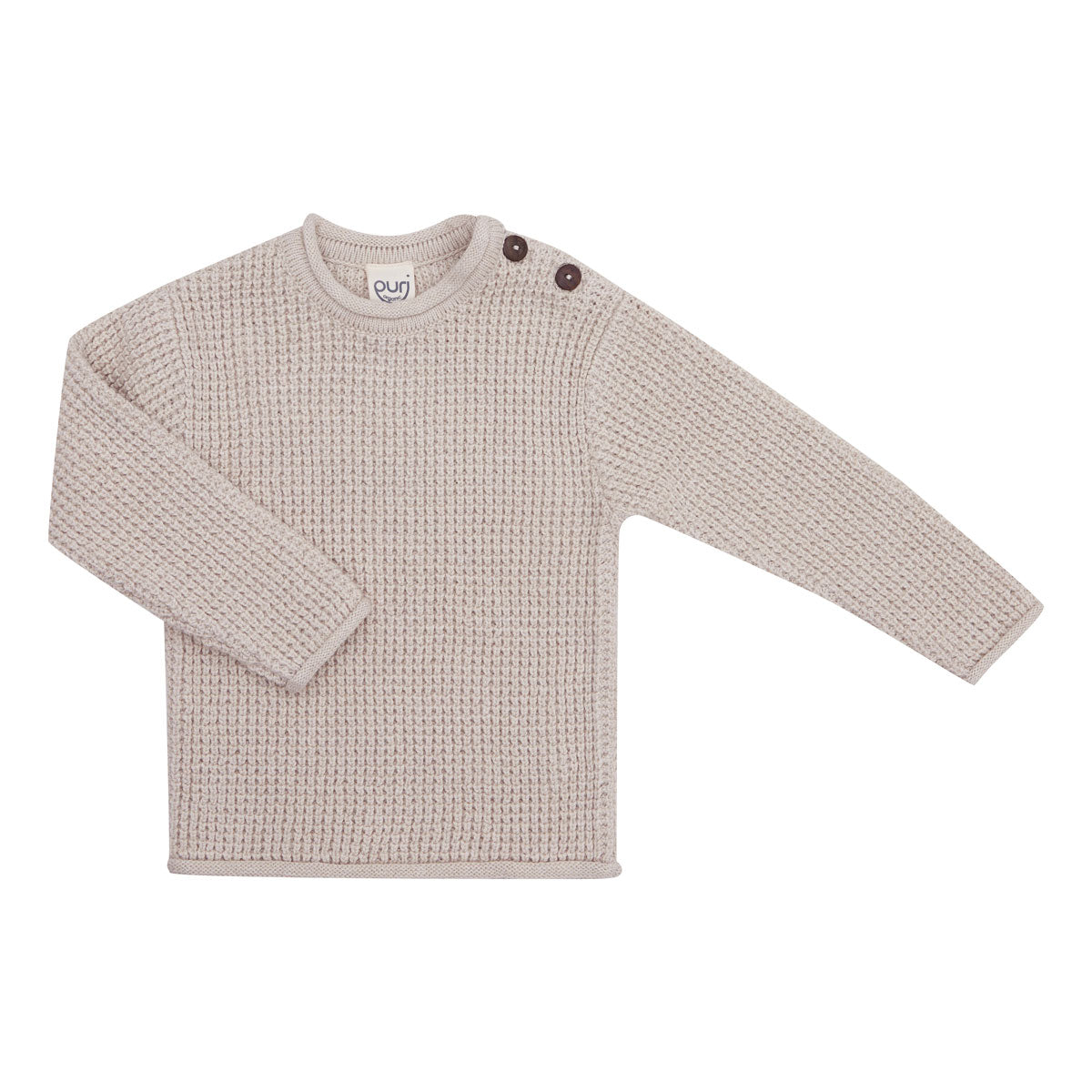 Puri Organic Kleinkinder Pullover Struktur Bio Baumwolle Wolle