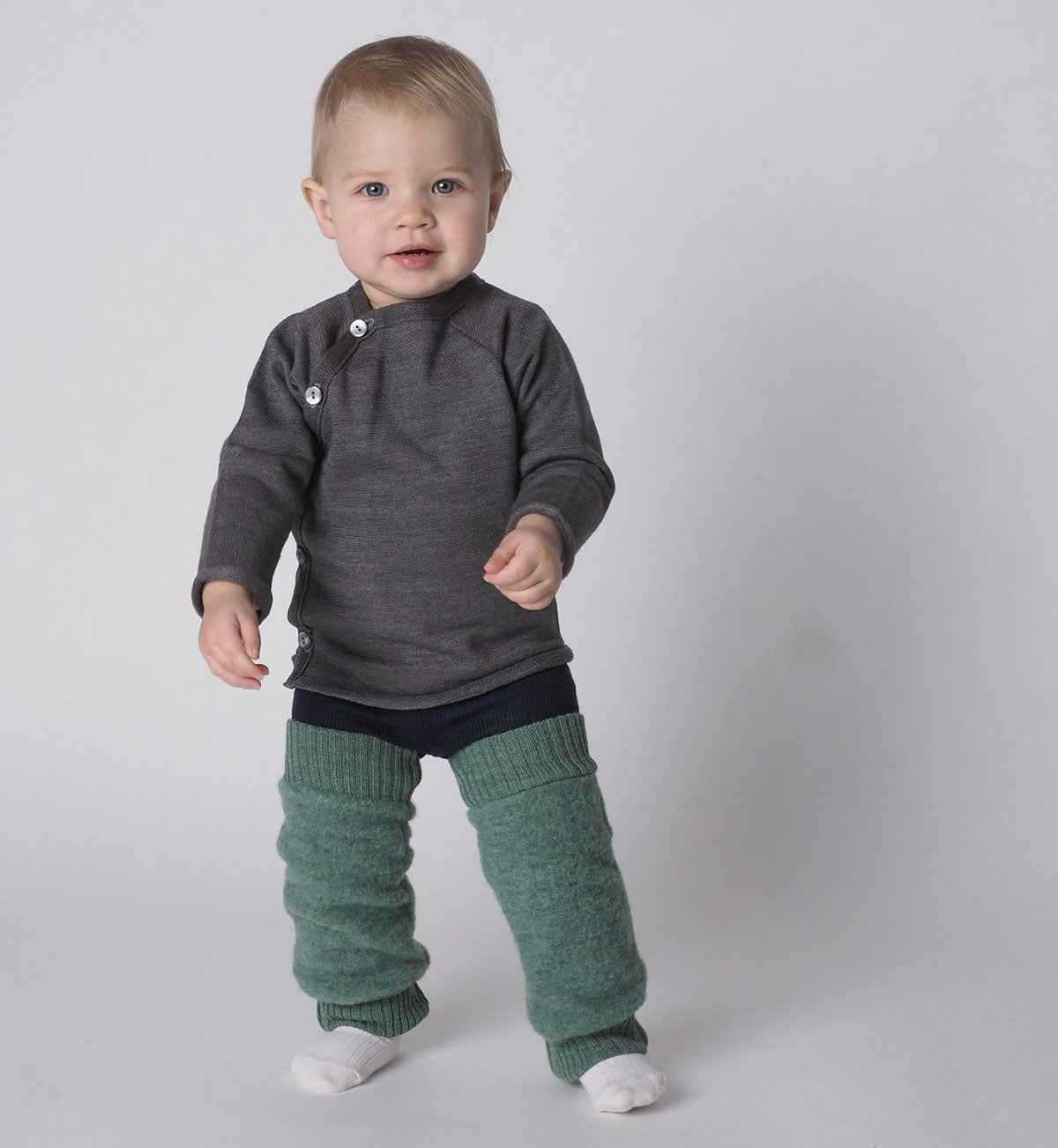 Baby Kinder Fleece Beinstulpen kbT-Merinowolle