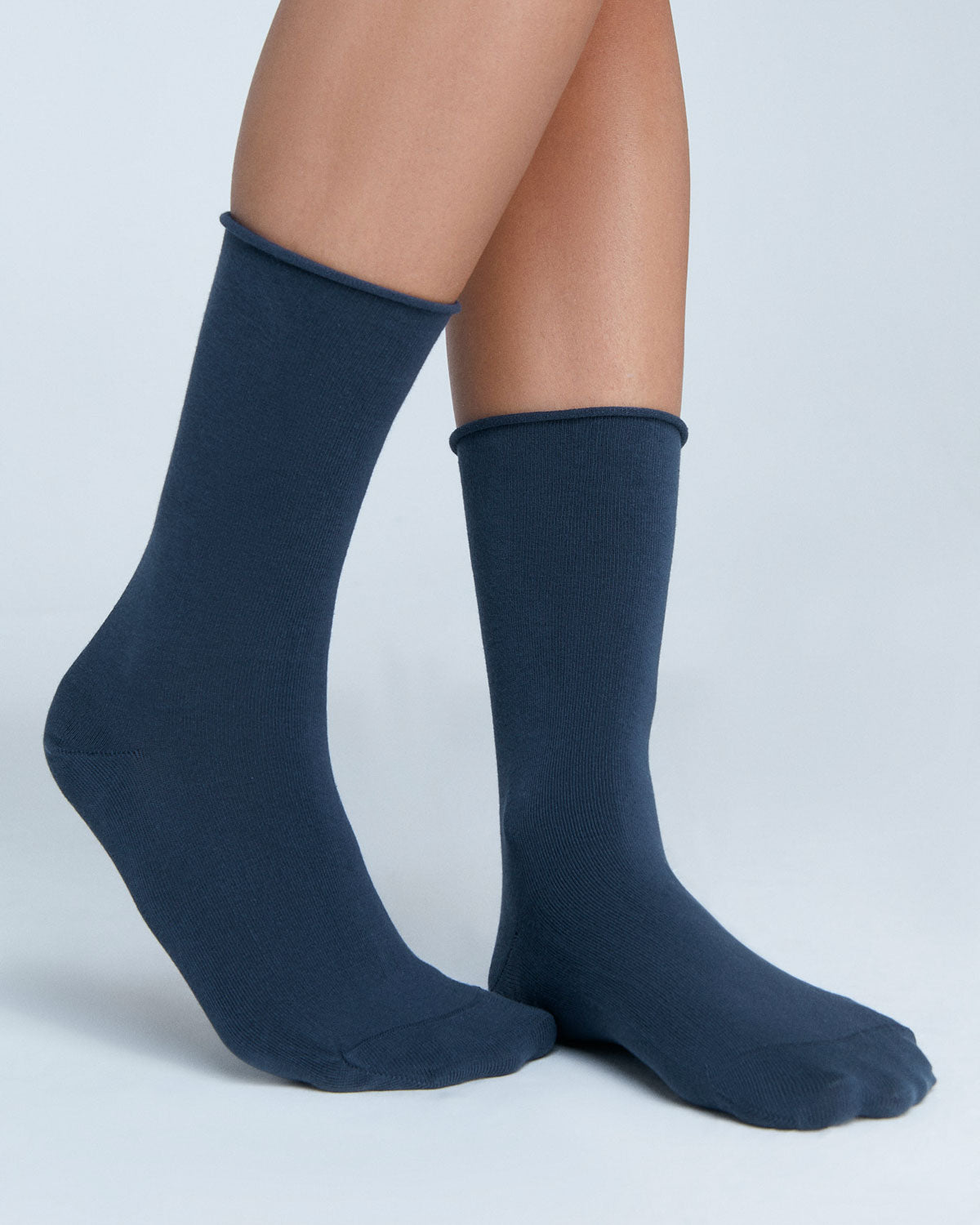 Unisex Socken mit Rollrand Bio Baumwolle Elasthan