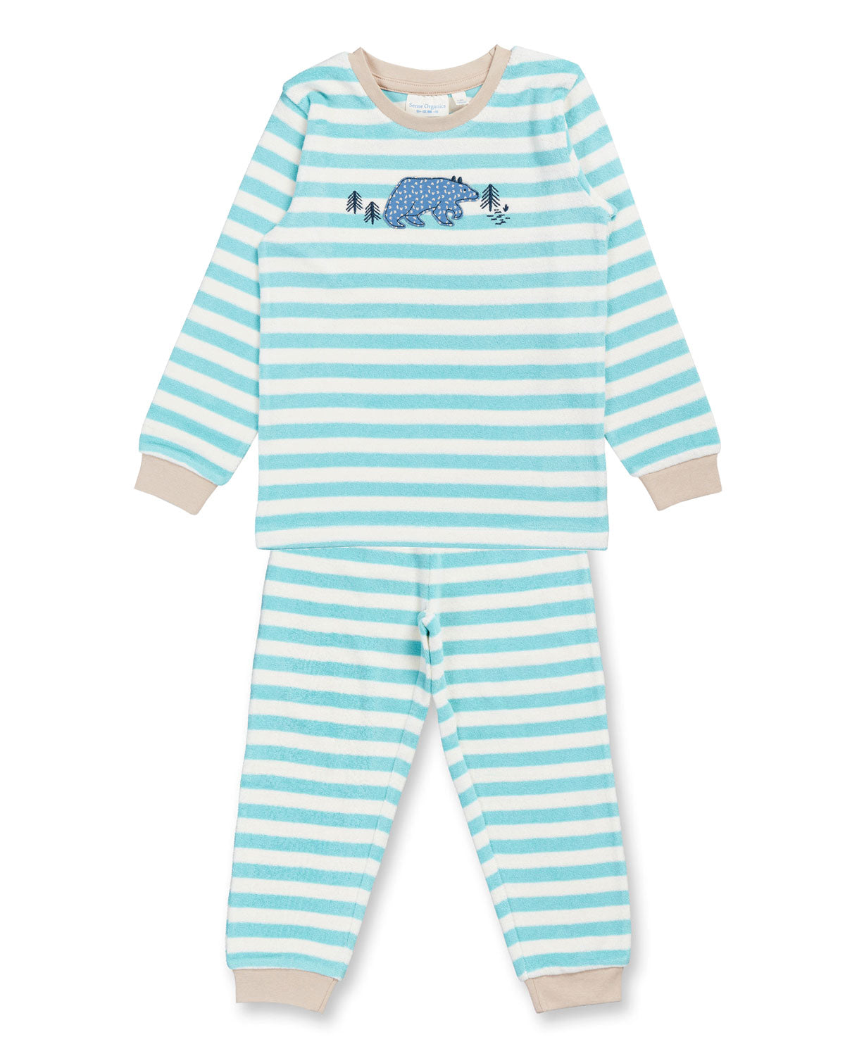 Sense Organics Frottee Kinder Pyjama Schlafanzug Bio Baumwolle