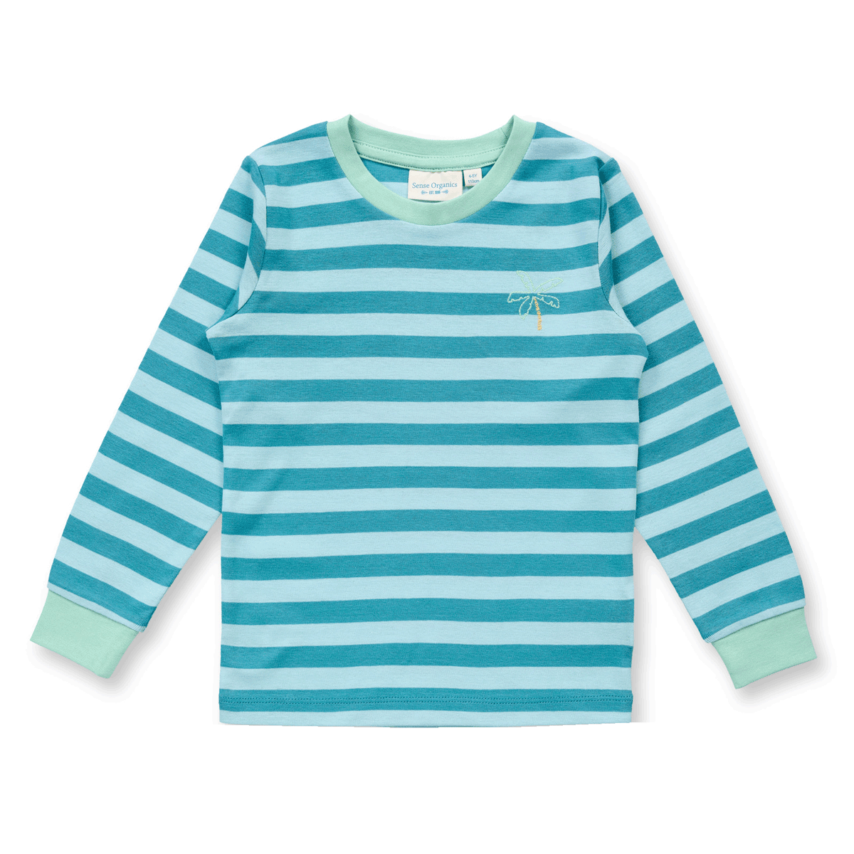 Sense Organics Kinder Ringel Schlafanzug 2-Teiler Bio Baumwolle