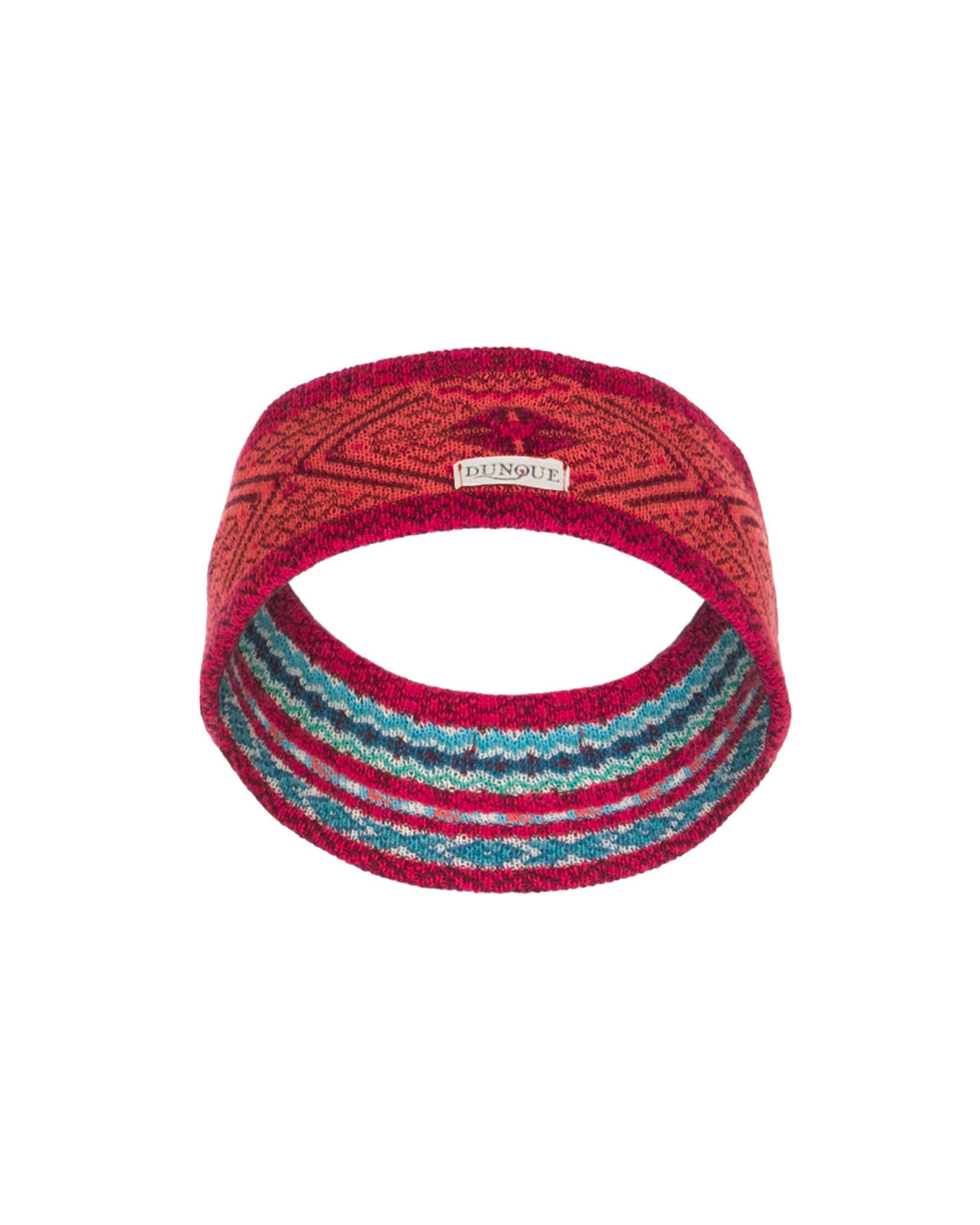 Dunque Jacquard-Stirnband Wolle Bio Baumwolle