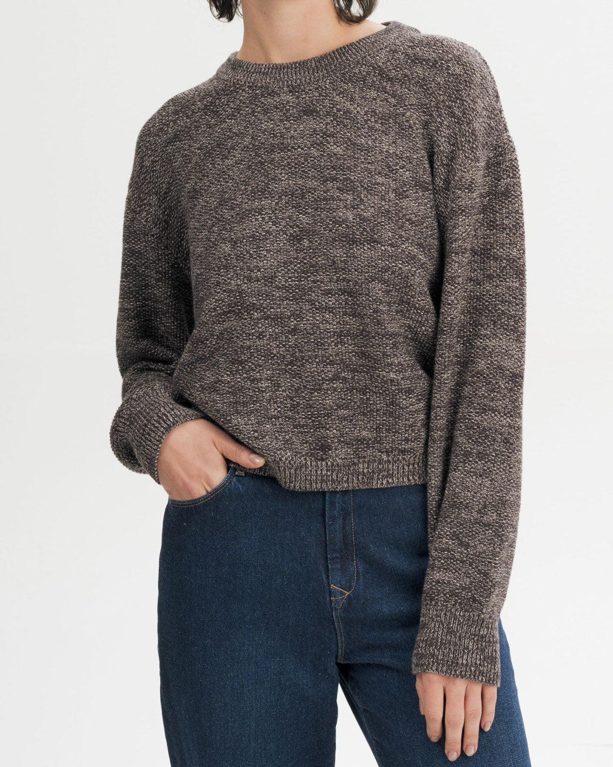 Mela Damen Bio Baumwolle Struktur Strick Pullover