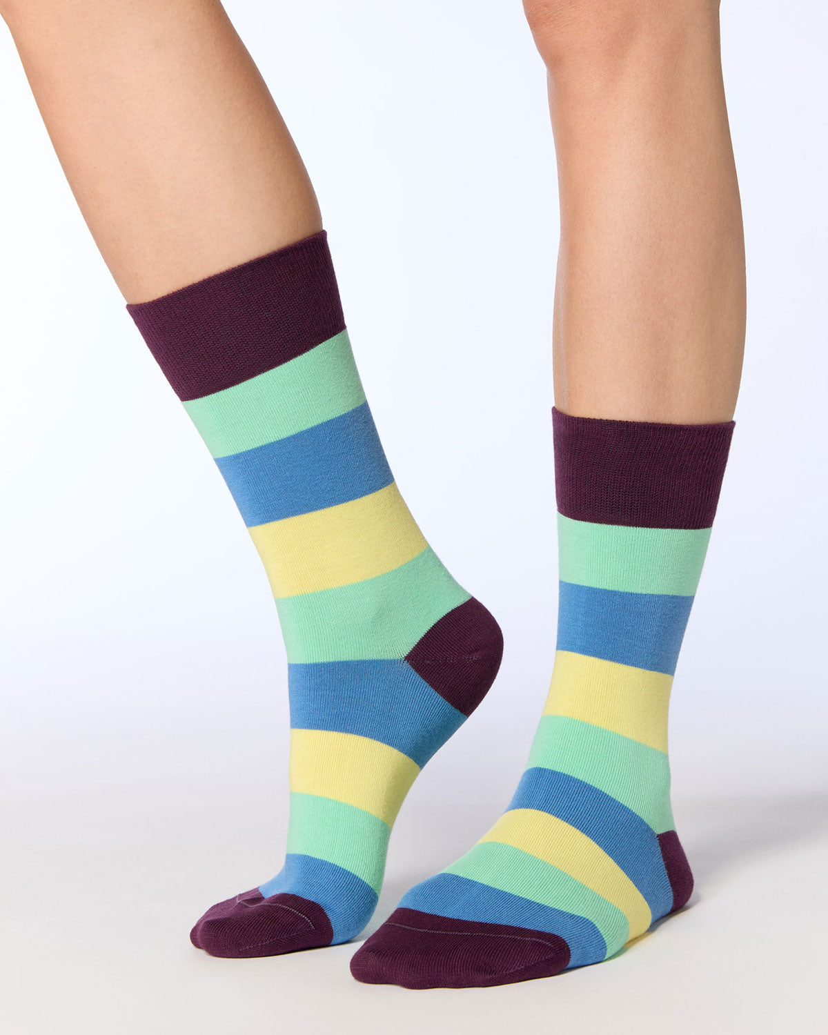 Albero Natur Socken Blockringel Bio Baumwolle Elasthan