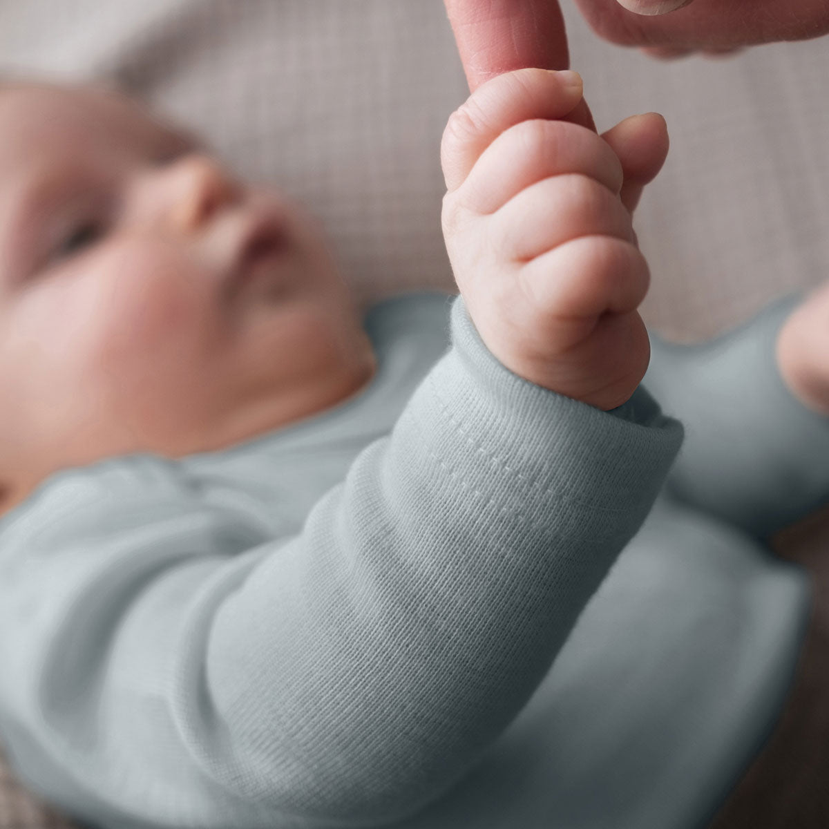 Engel Natur Langarm Baby-Body Wolle Seide