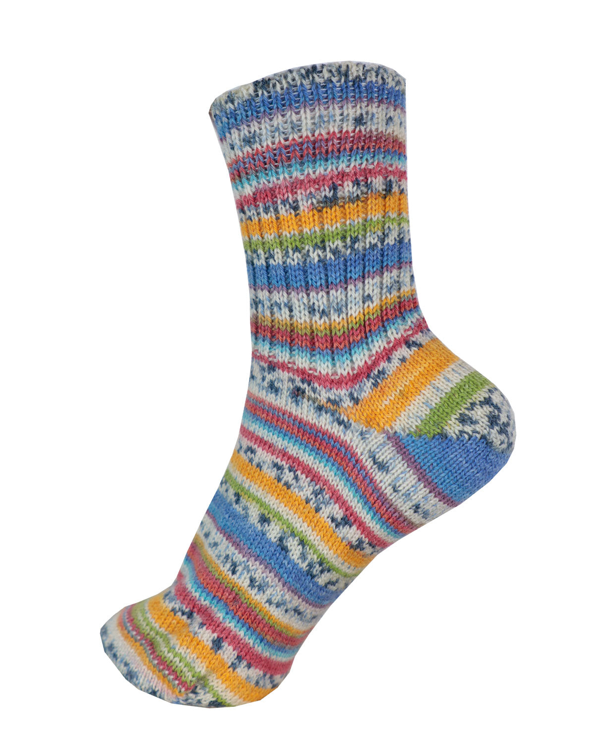 Grödo Damen Herren Schurwollsocken bunt