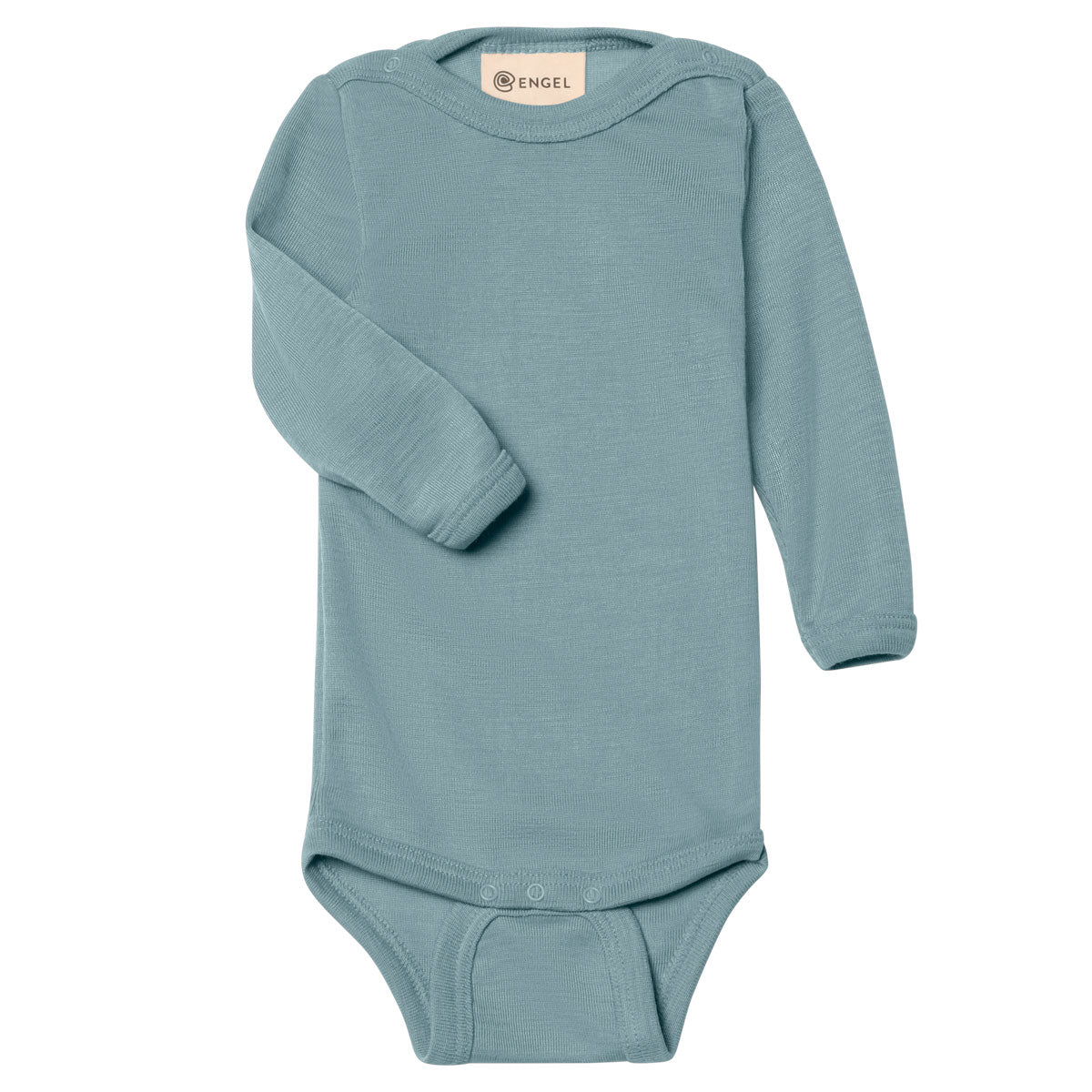Engel Natur Langarm Baby-Body Wolle Seide