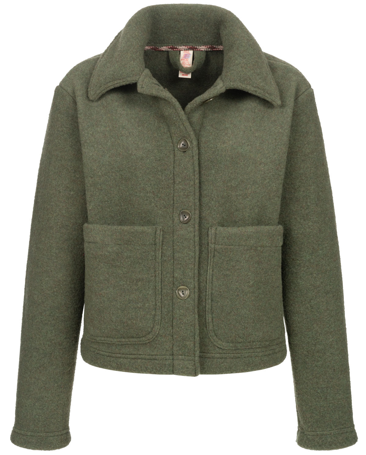 Engel Damen Fleece-Jacke Kurz kbT Schurwolle