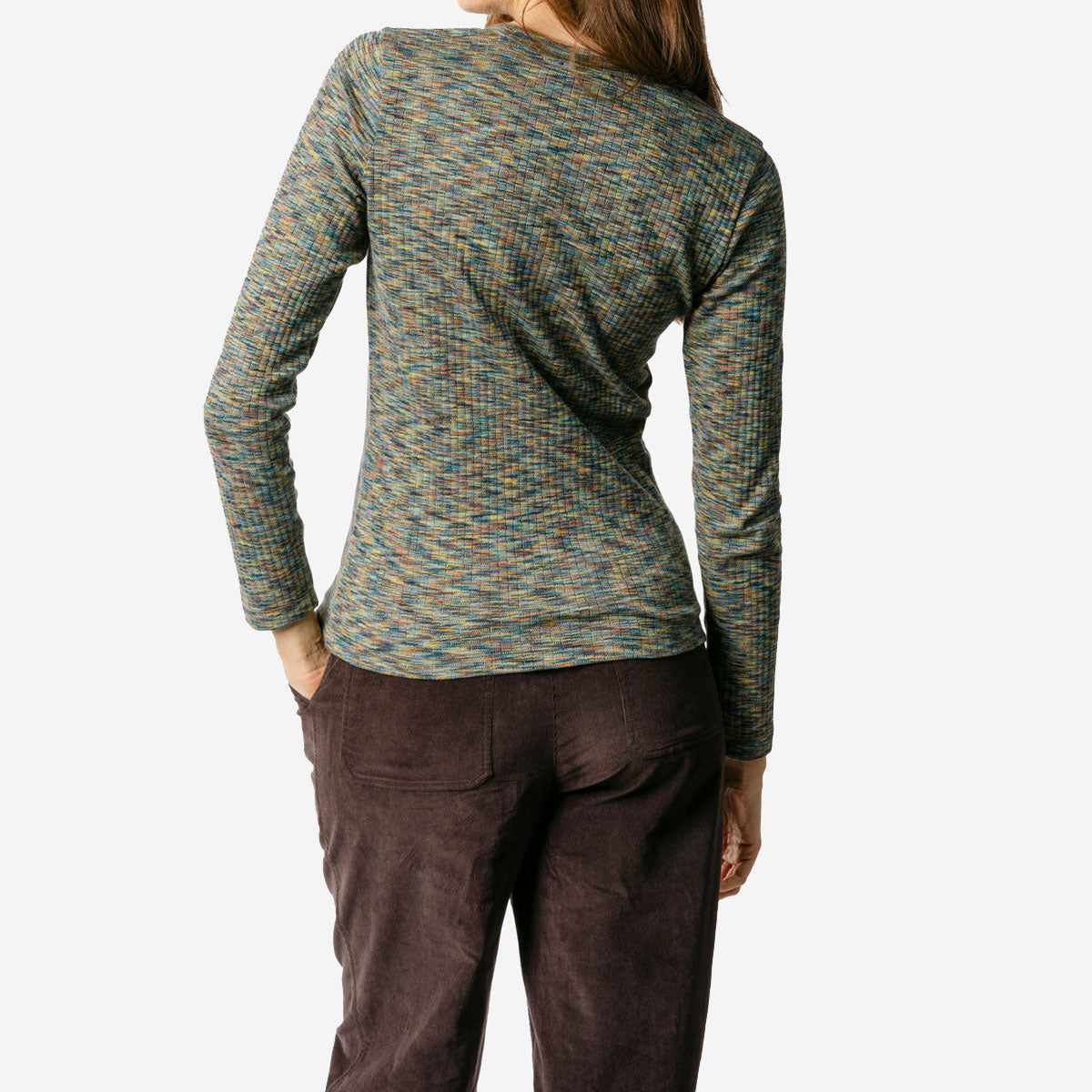 Damen Langarm Shirt Bunt Bio-Baumwolle