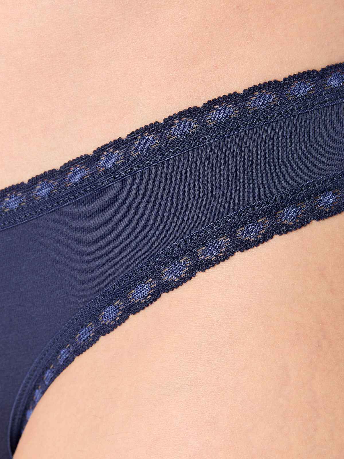Albero Natur Damen Slip mit Spitze Bio Baumwolle Elasthan