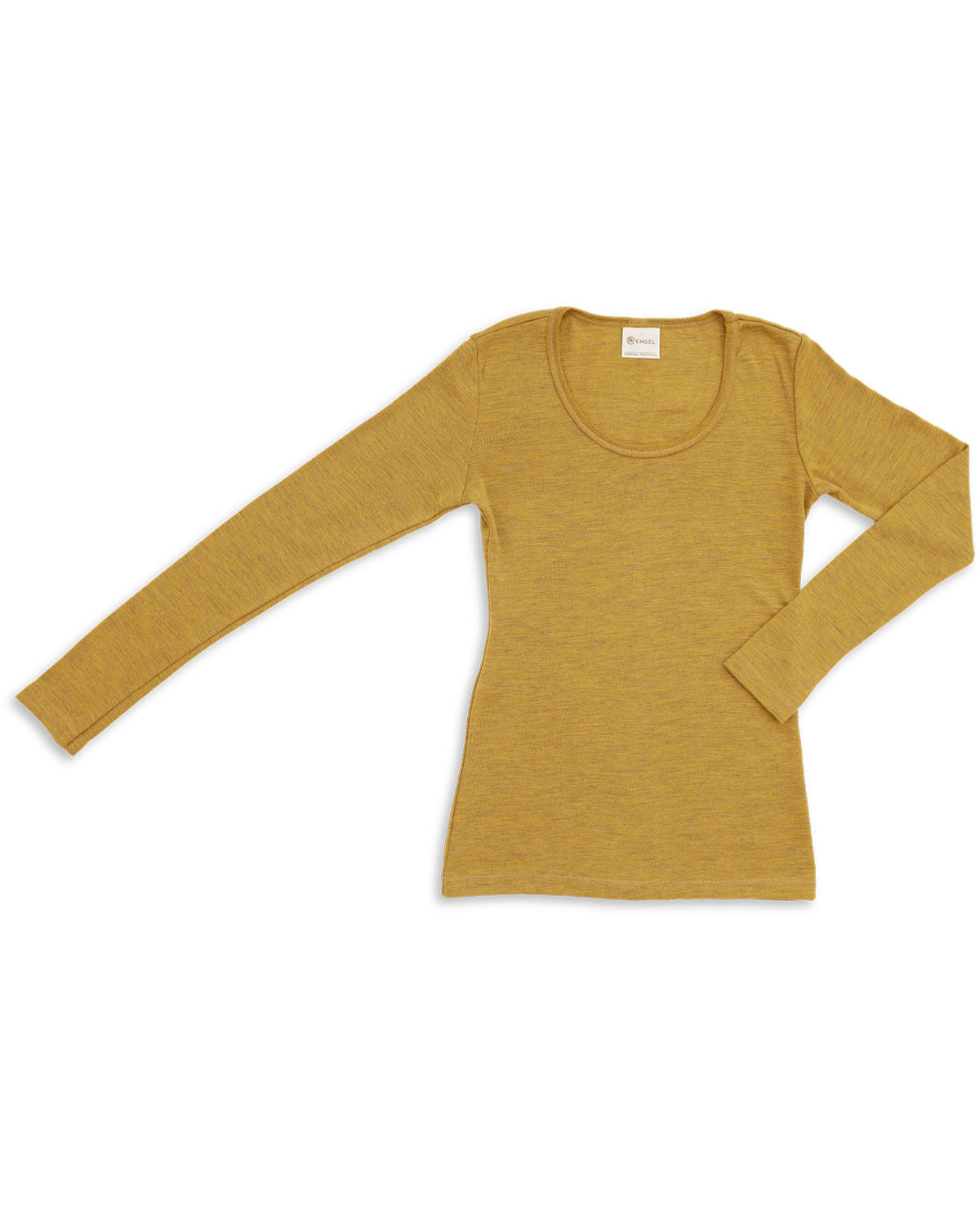 Engel Natur Damen-Shirt Langarm Merinowolle