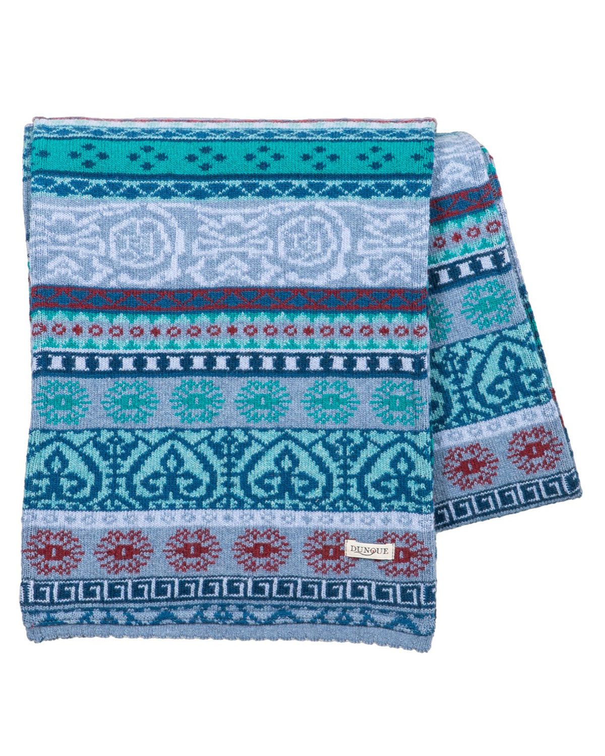 Dunque Jacquard Schal reine Schurwolle