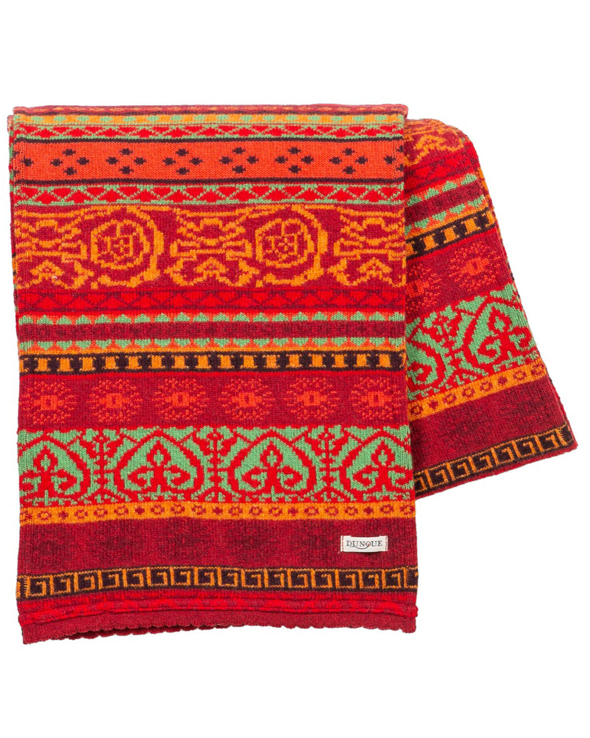 Dunque Jacquard Schal reine Schurwolle