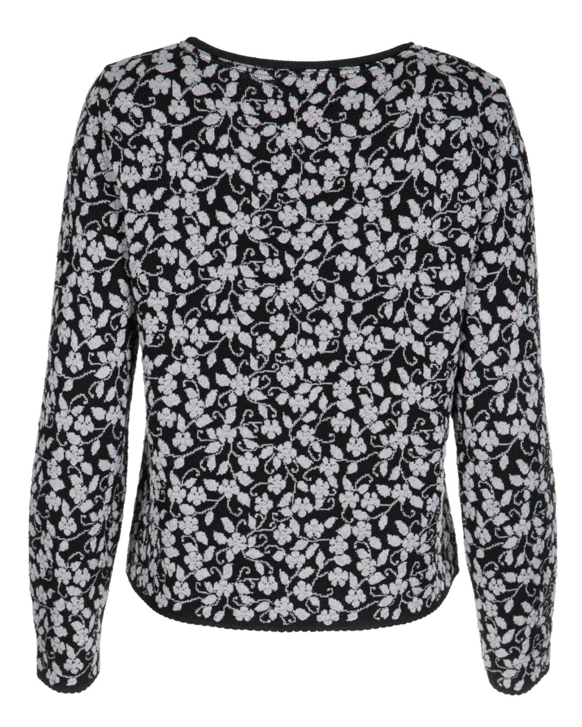 Jacquard-Pullover Cloqué Schurwolle (kbT-Merino) Baumwolle (Bio)