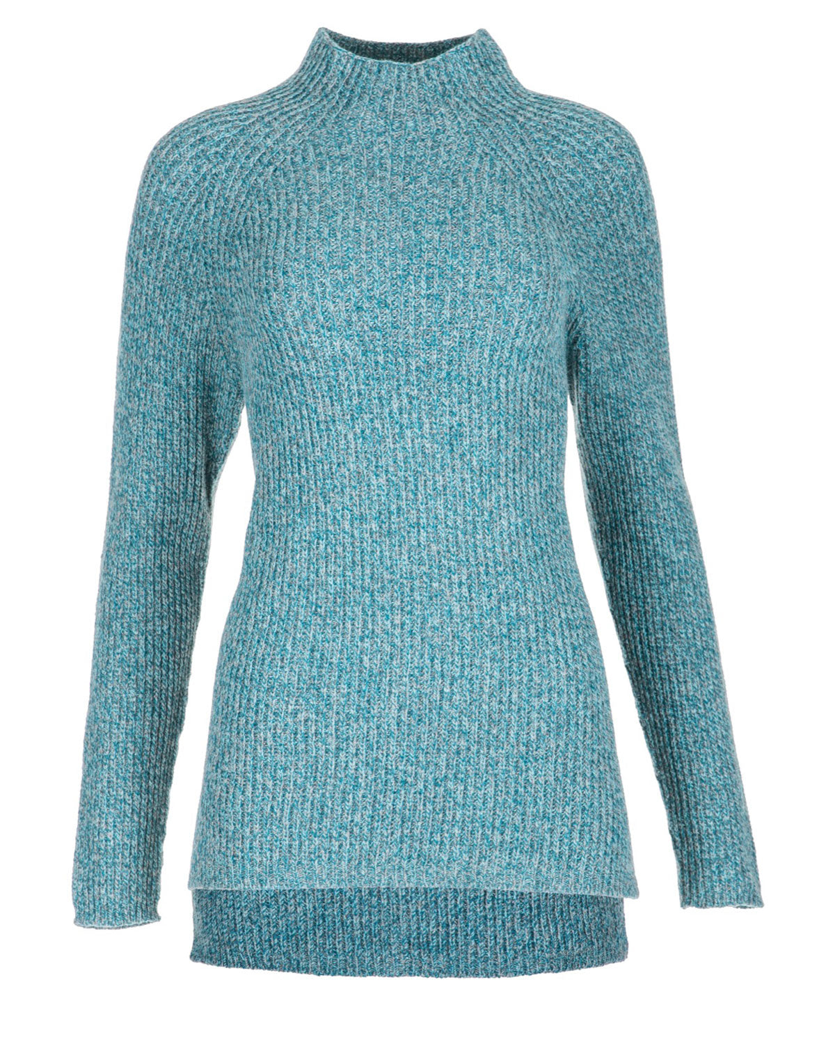 Dunque Damen Perlfang-Pullover mit Schlitz Wolle