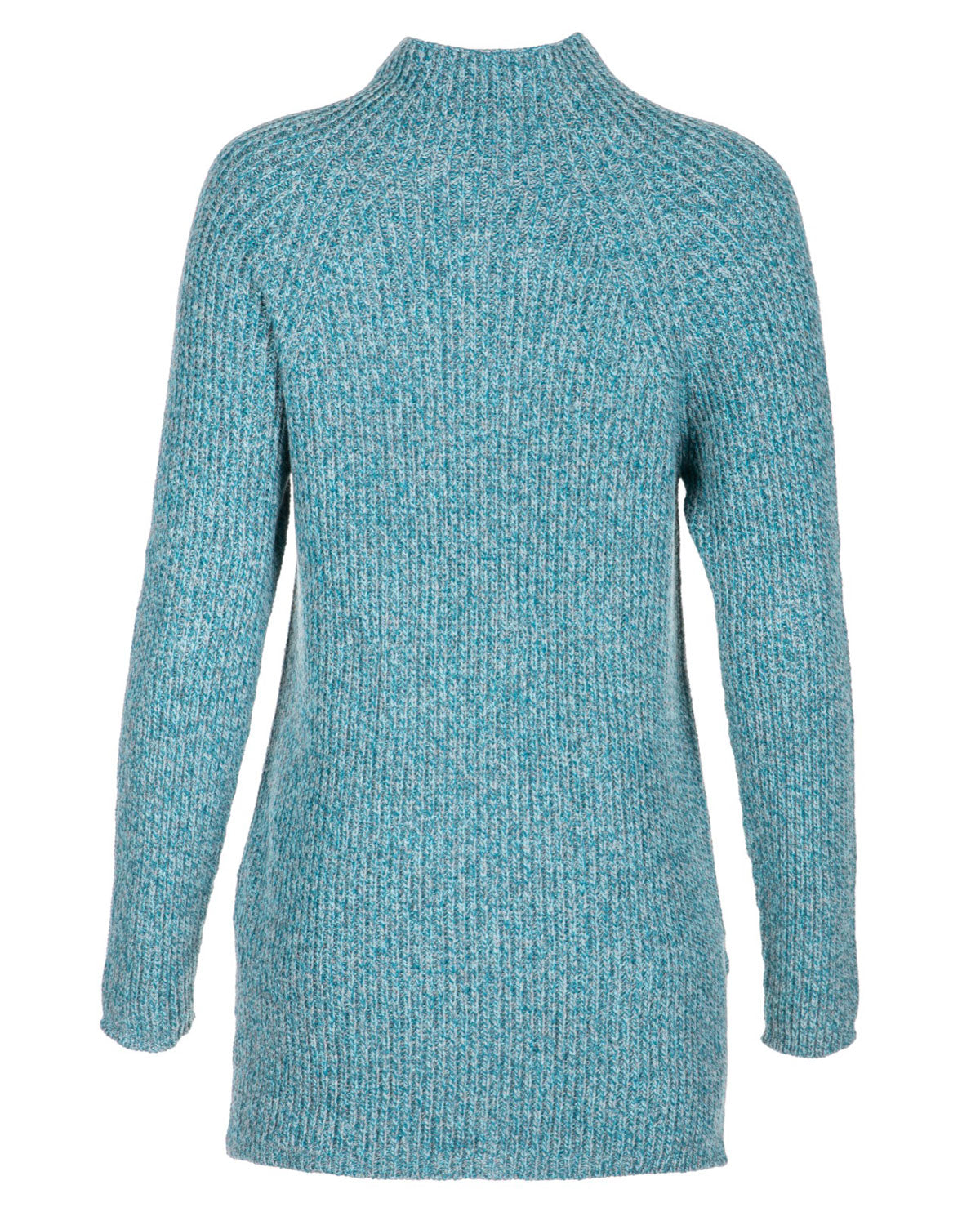 Dunque Damen Perlfang-Pullover mit Schlitz Wolle