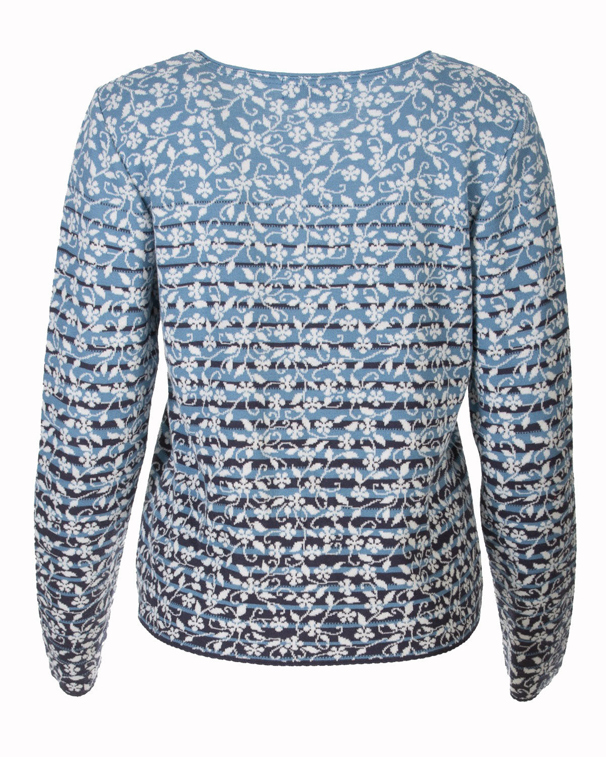 Dunque Damen Jacquard Jacke 2-Wege-Reißverschluss Bio Baumwolle