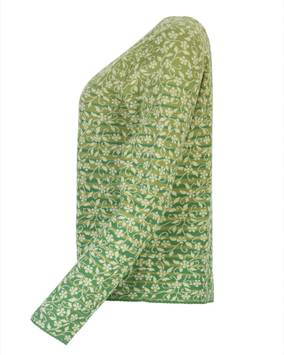 Dunque Damen Jacquard Jacke 2-Wege-Reißverschluss Bio Baumwolle