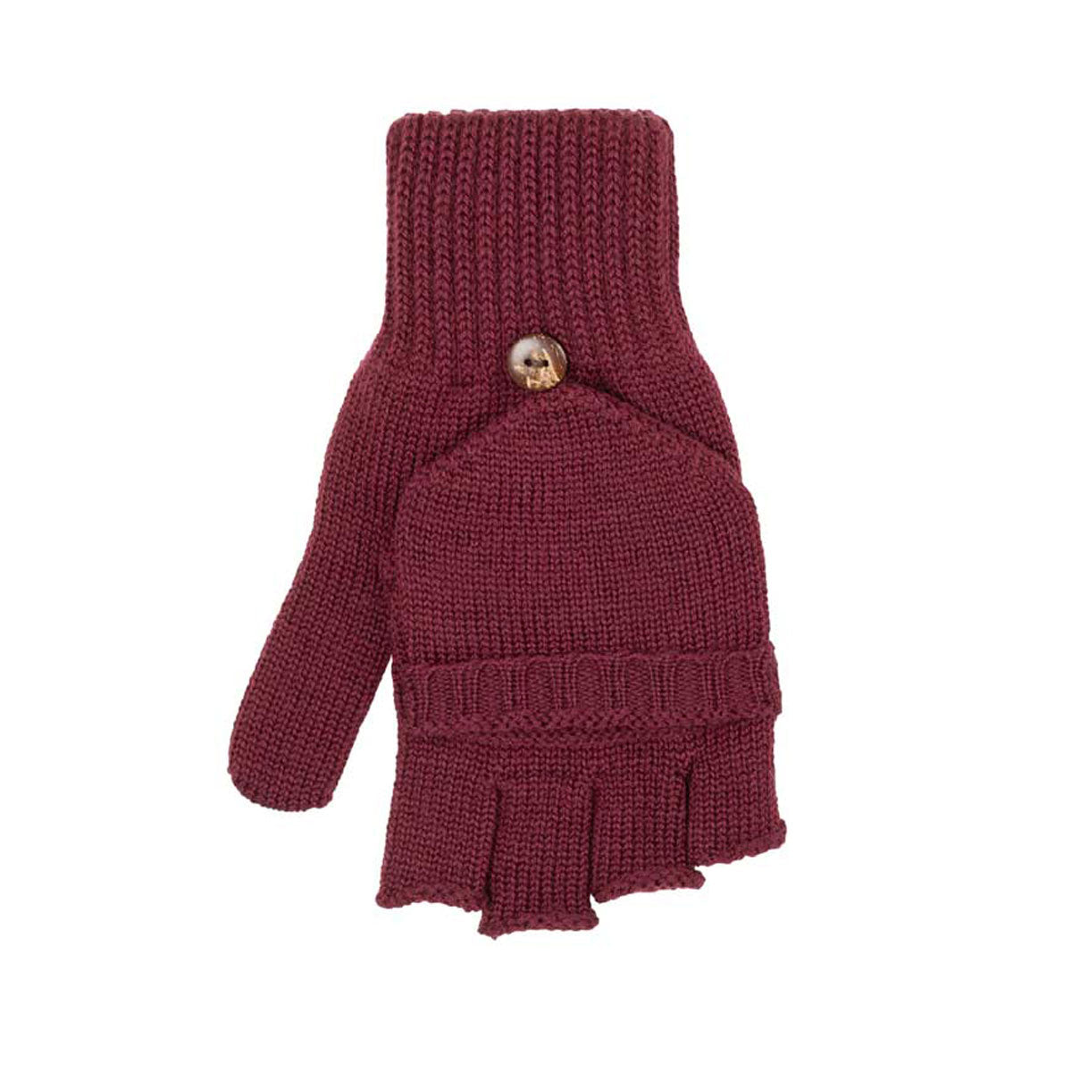 Erwachsene Halbfinger Handschuhe Schurwolle