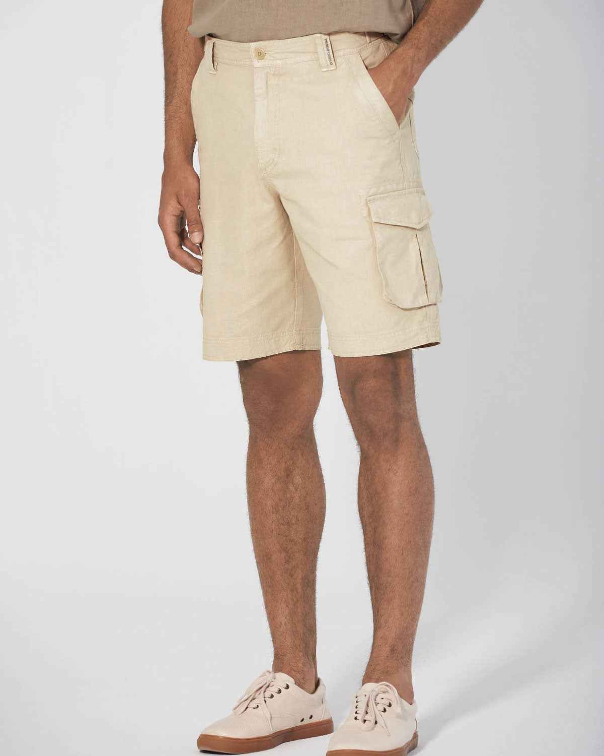Hempage Cargoshorts Herren Kurze Hose Hanf Bio Baumwolle