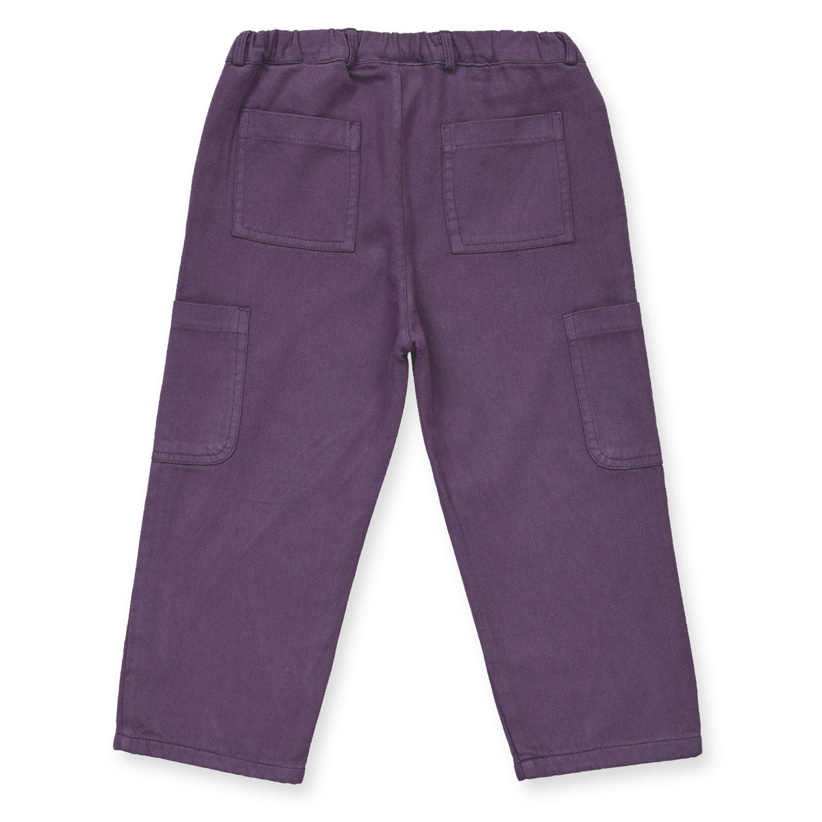 Gefütterte Kinderhose im Baggy-Stil Bio Baumwolle Twill mit Außentaschen