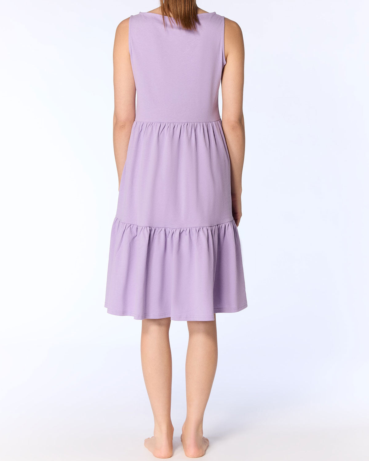 Leela Cotton Damen Volantkleid reiner Bio Baumwolle