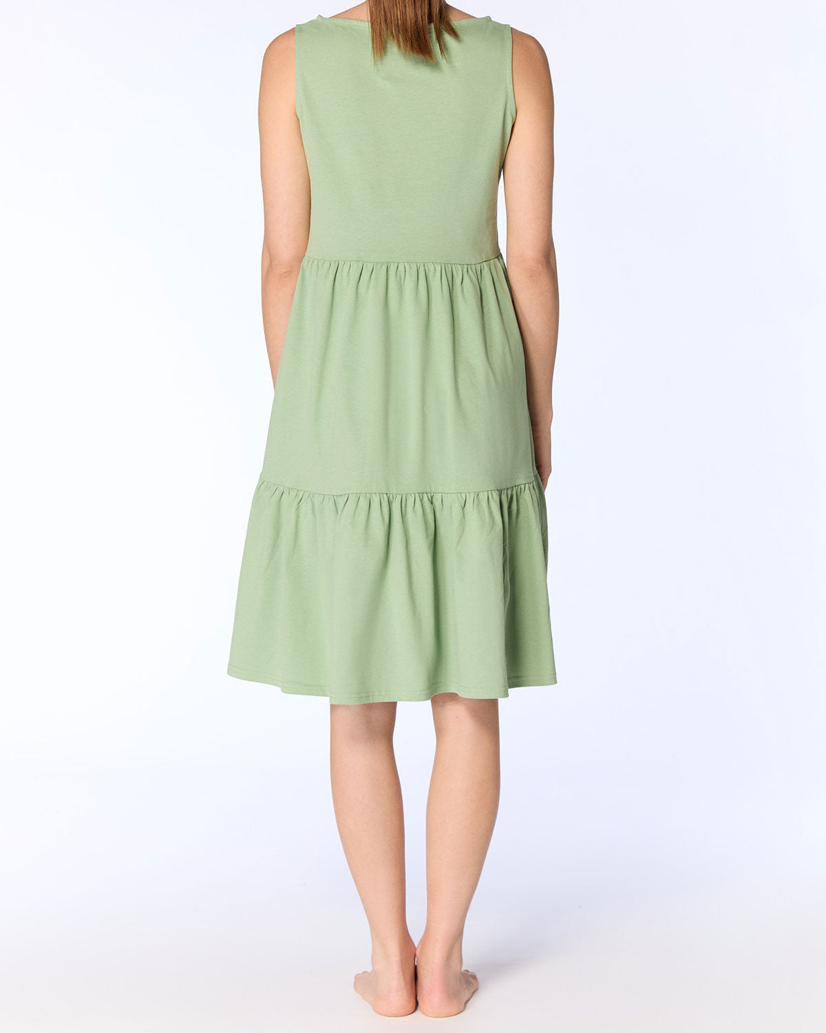 Leela Cotton Damen Volantkleid reiner Bio Baumwolle