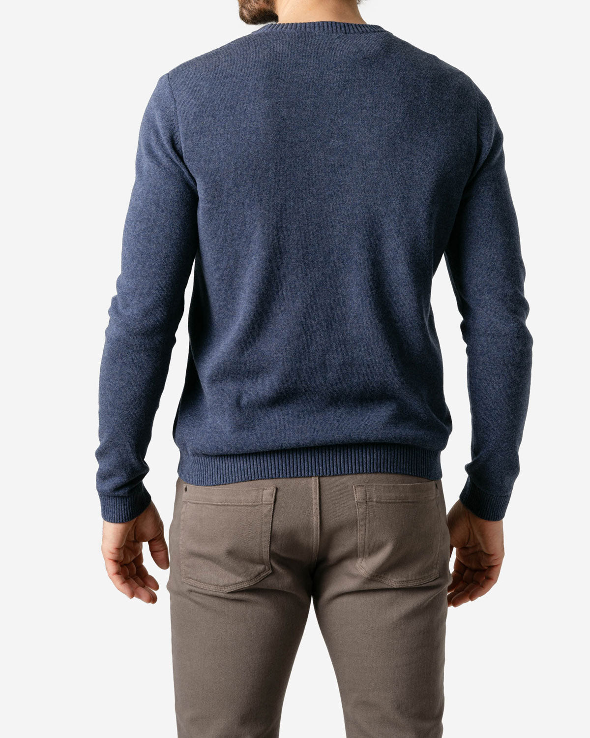 Leichter Herren-Strickpullover Bio-Baumwolle