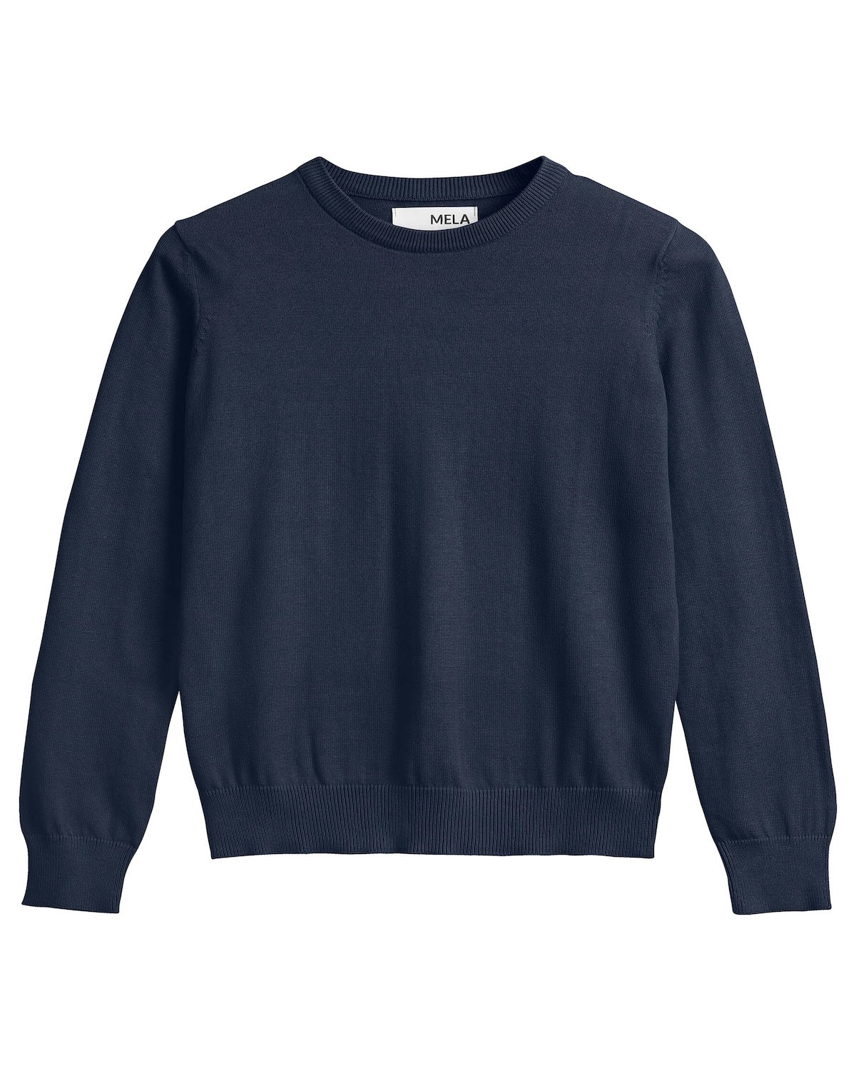 Mela Damen Leichter Feinstrick Pullover Bio Baumwolle